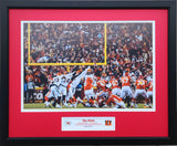 Kansas City Chiefs 2023 AFC Champions The Kick Custom Framed Picture