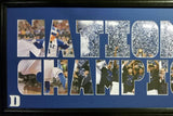 Duke Blue Devils vs Wisconsin Badgers 2015 National Champions framed picture