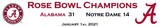 Alabama vs Notre Dame 2021 Rose Bowl Champions Custom Framed Picture