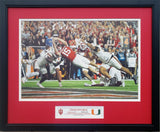 Indiana vs Miami 2026 CFP National Champions Mendoza Dive Custom Framed Picture