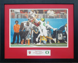 Indiana Hoosiers vs Oregon Ducks 2025 Peach Bowl Champions Custom Framed Picture