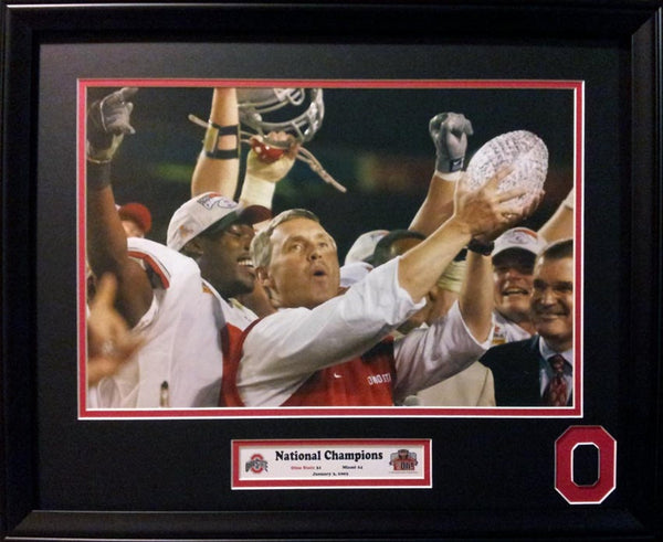 Ohio State Buckeyes National Champions 2002 Custom Framed Picture