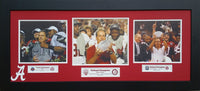 Alabama Crimson Tide National Champions 2009 2011 2012 Custom Framed Picture