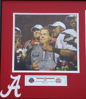 Alabama Crimson Tide National Champions 2009 2011 2012 Custom Framed Picture