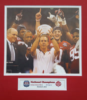 Alabama Crimson Tide National Champions 2009 2011 2012 Custom Framed Picture