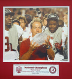 Alabama Crimson Tide National Champions 2009 2011 2012 Custom Framed Picture