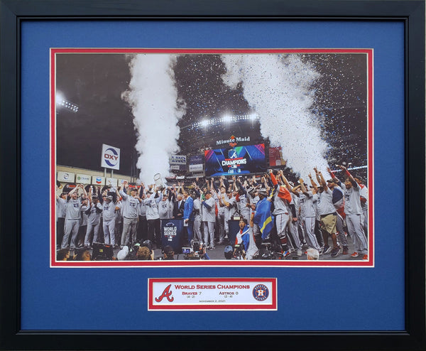 Atlanta Braves 2021 World Series Champions Custom Framed Picture