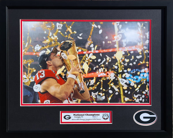 Georgia Bulldogs 2023 CFP National Champions Custom Framed Picture