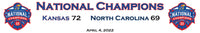 Kansas Jayhawks 2022 National Champions Custom Framed Picture