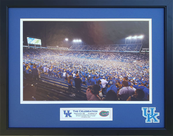 Kentucky Wildcats vs Florida 2021 The Celebration Custom Framed Picture