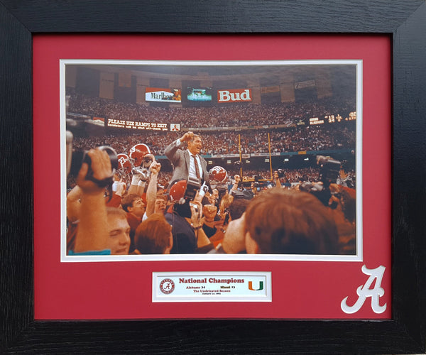 Alabama Crimson Tide 1992 National Champions Custom Framed Picture