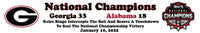 Georgia Bulldogs 2021 CFP National Champions Kelee Ringo Pick-6 Interception Custom Framed Picture