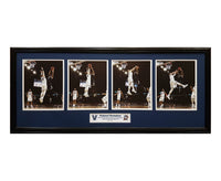 Villanova Wildcats Donte Divincenzo two handed block of dunk by Charles Matthews Custom Framed Picture
