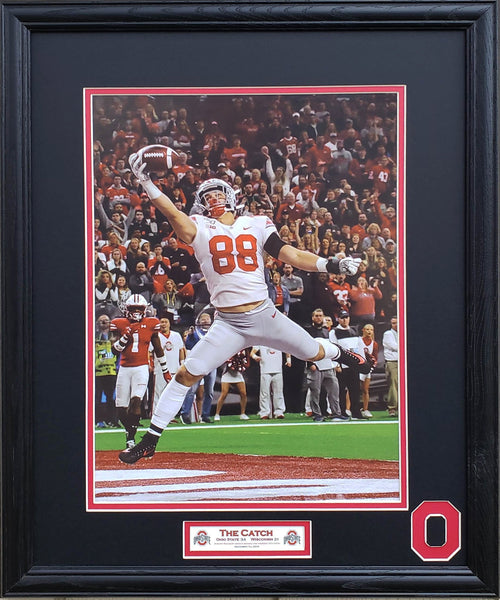 Ohio State Buckeyes Big Ten Champions Jeremy Ruckert Catch Custom Framed Picture