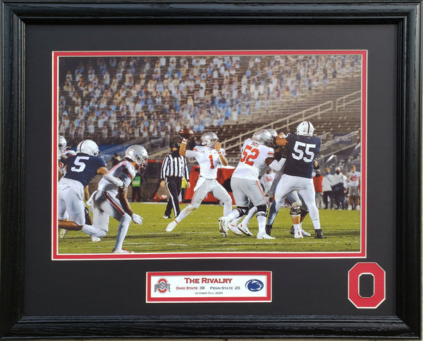 Ohio State Buckeyes 2020 Rivalry Victory over Penn State Custom Framed Picture