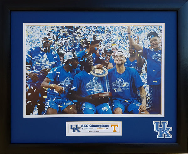 Kentucky Wildcats 2018 SEC Champions custom framed picture