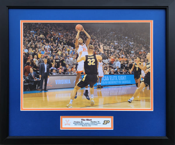 Virginia Cavaliers vs Purdue 2019 Mamadi Diakite Buzzer Beater Shot Custom Framed Picture