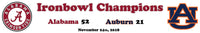 Alabama Crimson Tide vs Auburn 2018 Iron bowl Rivalry custom framed picture