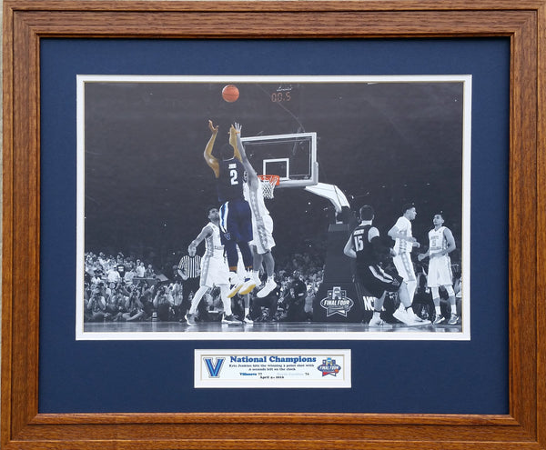 Villanova Wildcats Mens Basketball National Champions Kris Jenkins game winning shot custom framed picture