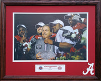 Alabama Crimson Tide vs. Texas Longhorns 2009 National Champions 2010 BCS National Championship Game 20 inches x 16 inches