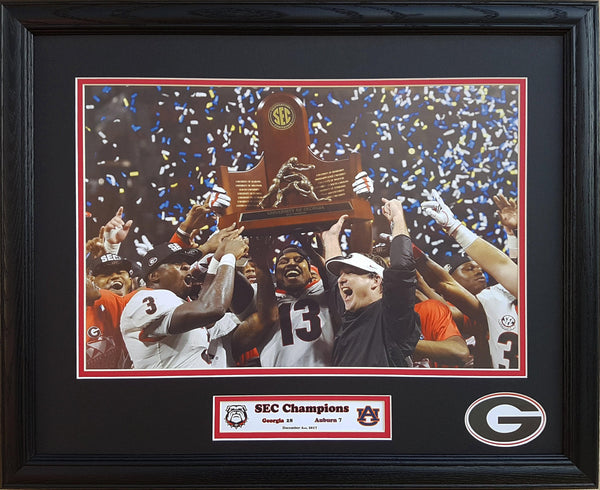Georgia Bulldogs Football 2017 SEC Champions custom framed picture