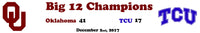 Oklahoma Sooners 2017 Big 12 Champions Baker Mayfield custom framed picture