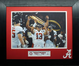 Alabama Crimson Tide vs Georgia Bulldogs 2018 National Champions Custom Framed Picture