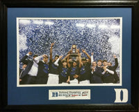 Duke Blue Devils vs Wisconsin Badgers 2015 National Champions Custom Framed Picture