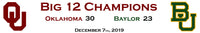 Oklahoma Sooners 2019 Big 12 Champions Custom Framed Picture
