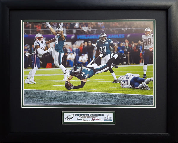 Philadelphia Eagles Superbowl 52 Champions game winning touchdown custom framed picture