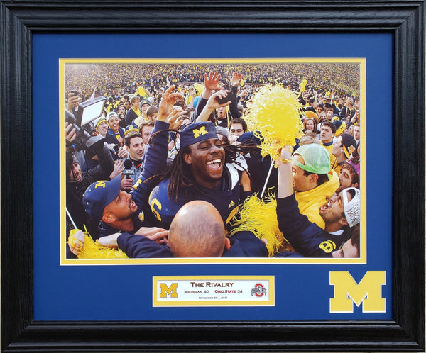Michigan Wolverines vs Ohio State 2011 The Rivalry Custom Framed Picture