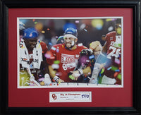 Oklahoma Sooners 2017 Big 12 Champions Baker Mayfield custom framed picture