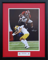 Alabama 2021 Rose Bowl Unstoppable Najee Harris hurdle Custom Framed Picture