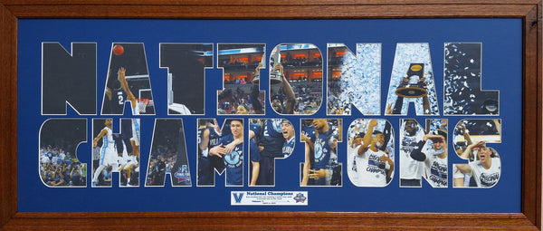 Villanova Wildcats Mens Basketball National Champions Kris Jenkins game winning shot collage panorama 40 x 16 inches