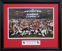 Oklahoma Sooners 2019 Big 12 Champions Custom Framed Picture