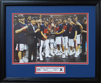 Gonzaga University Men's Basketball 2017 Western Regional Champions Custom Framed Picture