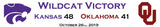 Kansas State Wildcats 2019 Victory over the Oklahoma Sooners Custom Framed Picture