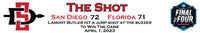 San Diego Aztecs Lamont Butler Game Winning Shot Custom Framed Picture